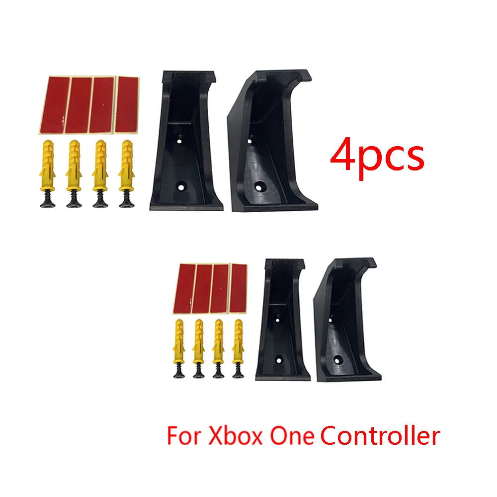 4pcs new xbox stand 2 шт. настенная подставка держатель крепление док-станция игровой контроллер геймпад ручка для хранения кронштейн для Playstation 4 xbox One PS4 Pro консоль хост - Цвет: 4pcs new xbox stand