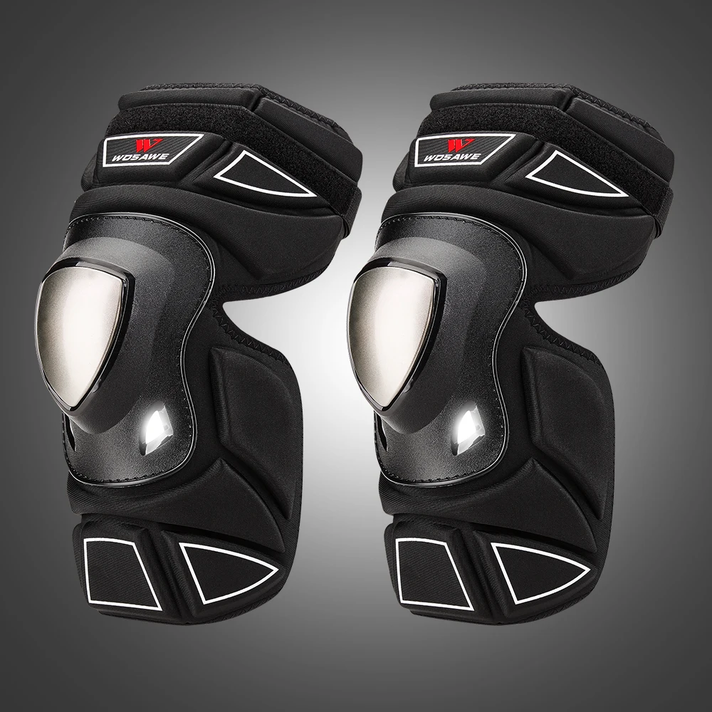 

WOSAWE Motorcycle Elbow Pads Knee Pads Stainless Steel Outdoor Sports Protective Skating Safety Protection Knee Support