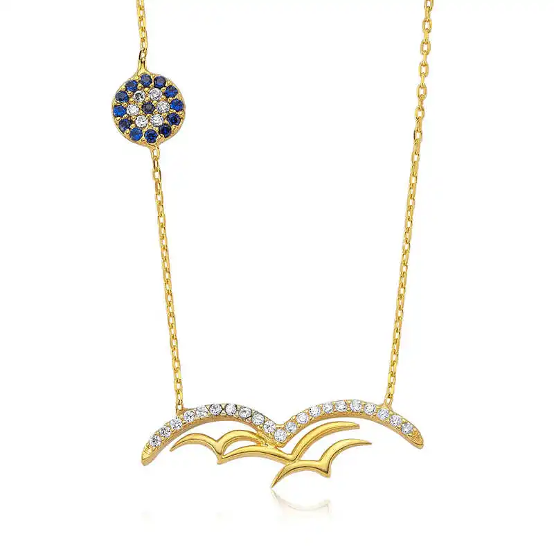 

Silver The Genres Change Seagull lady necklace