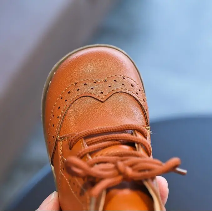 Ботинки мартинсы YWPENGCAI для мальчиков и девочек на шнуровке из мягкой