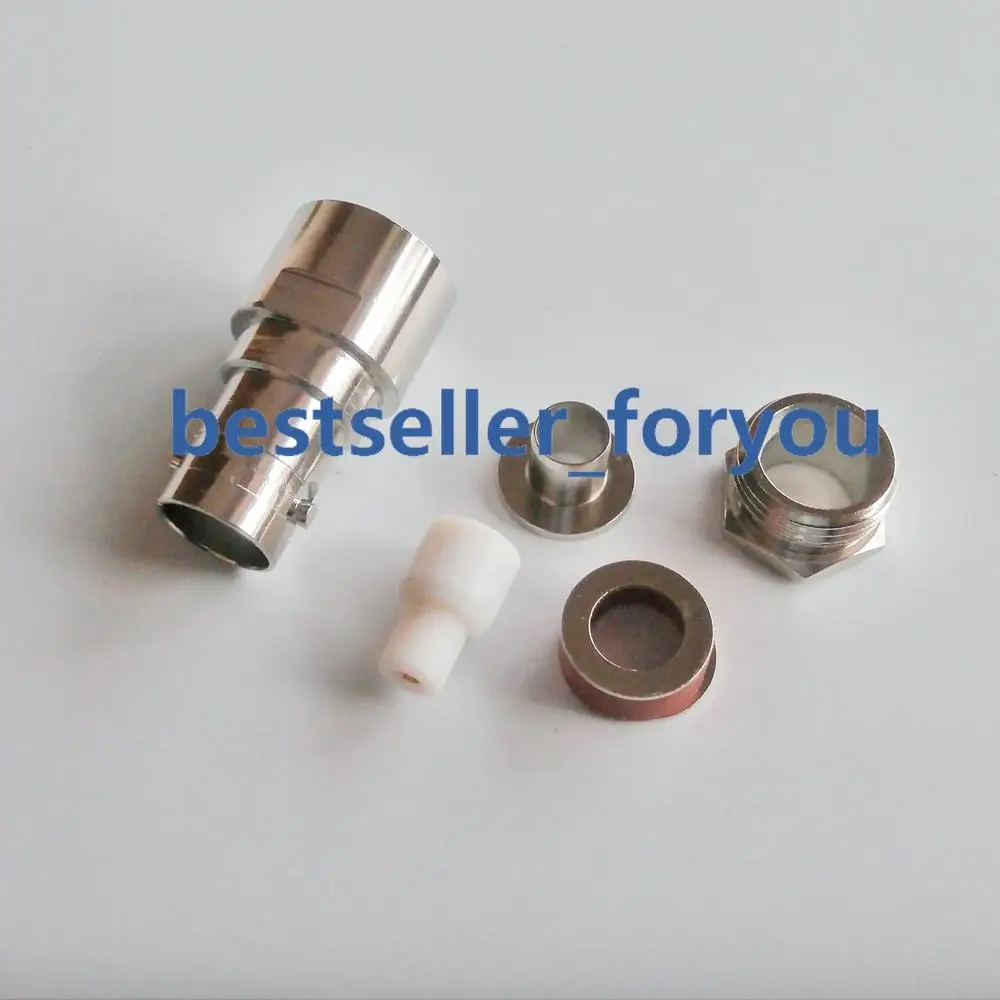 

1x BNC Q9 Female Jack Clamp RG58 RG142 LMR195 RG400 Cable Straight Rf Connector