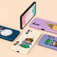 little prince vector for redmi k40 gaming 8a pro k30 k30s k30i 10x 9 9c 9a 9i 9t 8 7 liquid silicone soft cover phone case