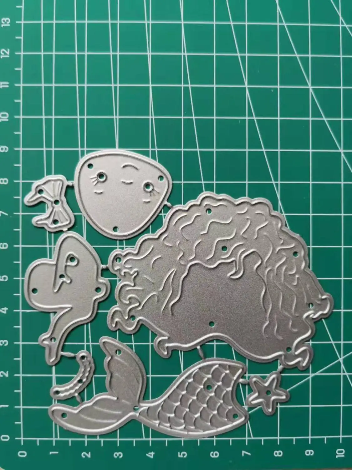 Маленькая Русалочка Fustelle Metalliche для скрапбукинга режущие штампы металлическая фигура