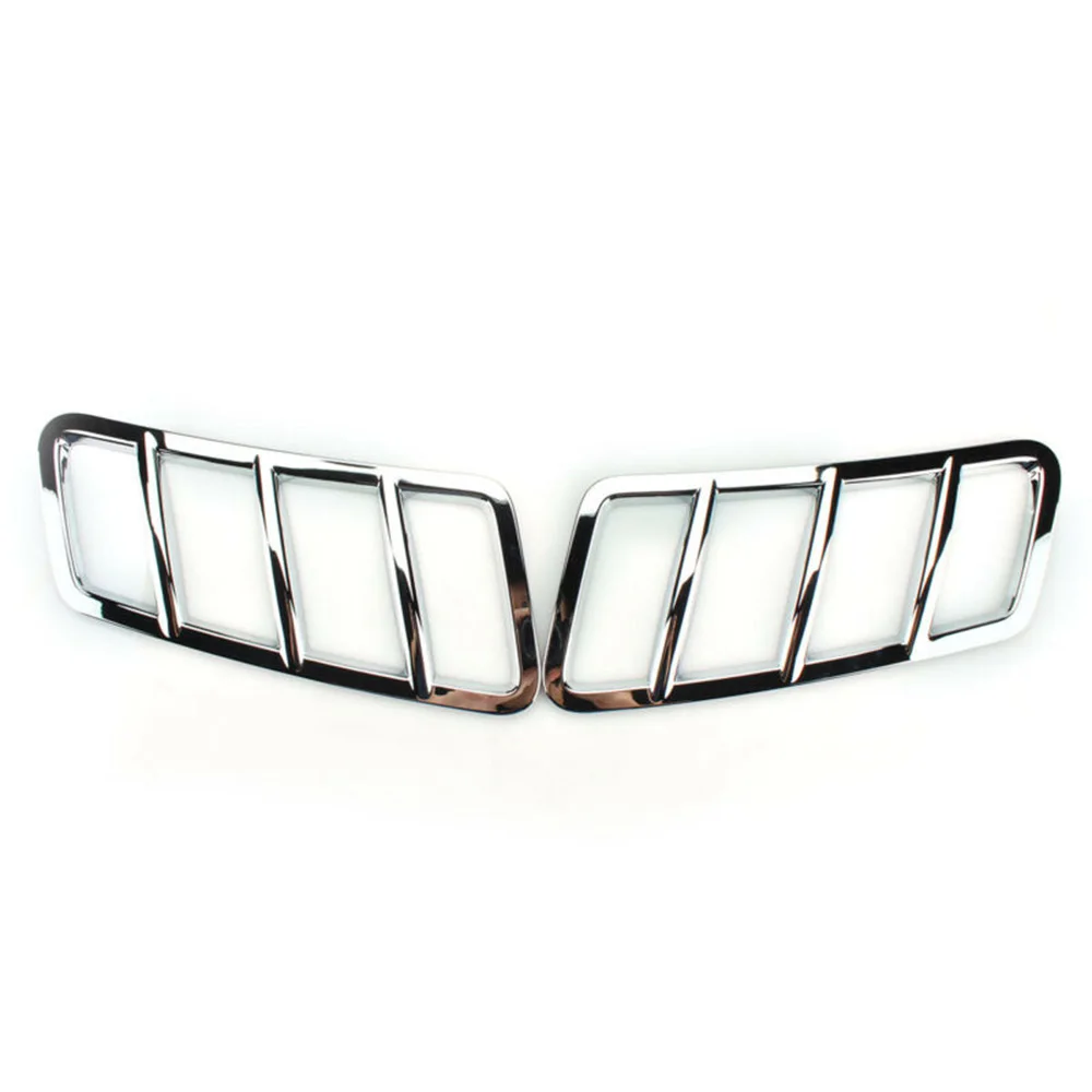 

1Pair Decorative Trim 2pcs For Mercedes Benz GLE GL ML ABS Plastic with Chrome 2x Chrome Grille Hood