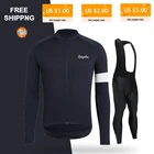 Зимняя Теплая Флисовая одежда для велоспорта Raphaful, Мужская велосипедная одежда с длинным рукавом, спортивная одежда для горного велосипеда, Мужская одежда для велоспорта