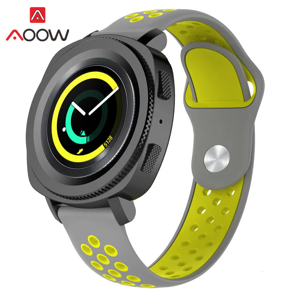 20 мм силиконовый ремешок для часов samsung Galaxy Watch Active 42 мм gear S2 классический Huami Amazfit BIP huawei watch 2 спортивный ремешок