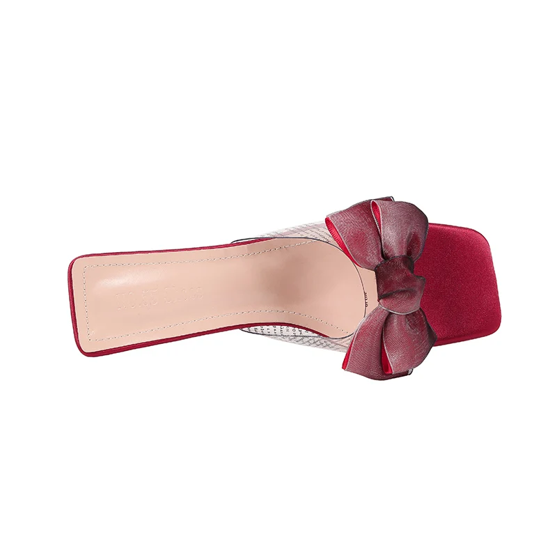 2019 стильные летние женские тапочки на высоком каблуке 6 см цвет черный телесный