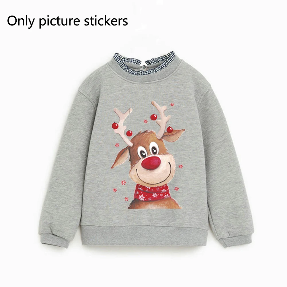 Наклейка простые в использовании рождественские аксессуары с оленем Детская