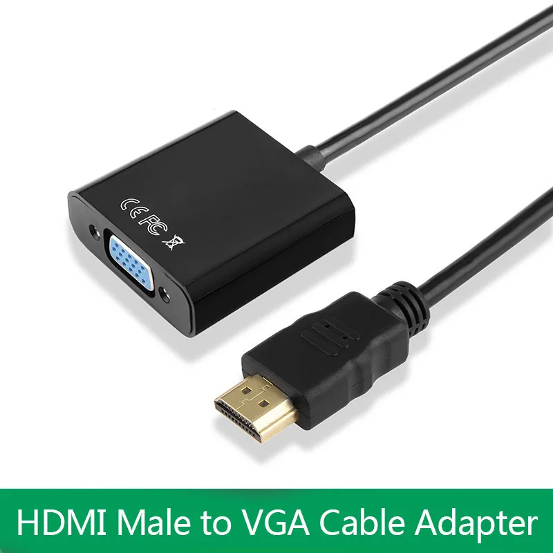 HDMI к VGA видео конвертер адаптер кабель набор для полного 1080P преобразования сигнала от HDMI вход ноутбука PS3 к VGA вывода мониторов
