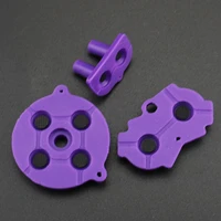 5setslot purple conductive rubber pads for gameboy advance for gba console button silicone pads replacement