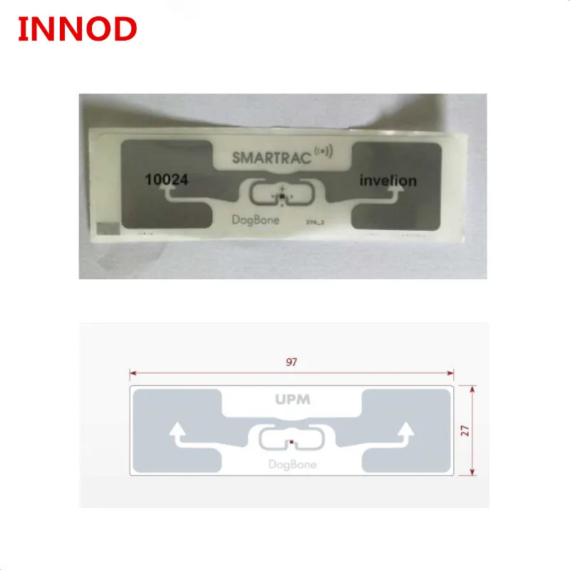 Чип impinj monza R6 2000 шт./лот 860-960 МГц прочный чип Dogbone RFID инкрустация smartrac транспондеры