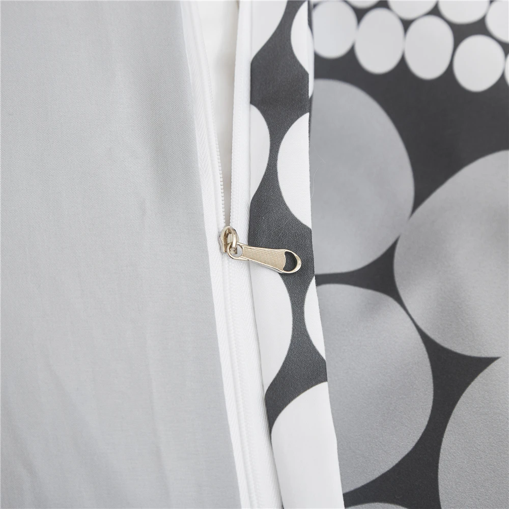 

Nordic Duvet Cover Pillowcase Geometric Print 2/3Pc Quilt Covers Adults Home Textiles Comforter Cover Queen King Bedding Set