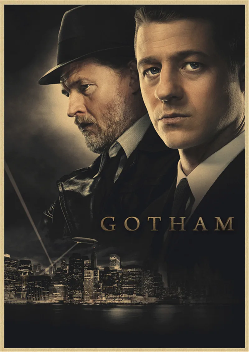 Постеры и принты ТВ сериала Готэм крафт-бумага настенный художественный плакат