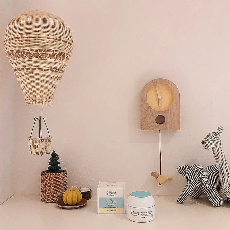 Скандинавский Плетеный вручную шар из ротанга настенные украшения для детской