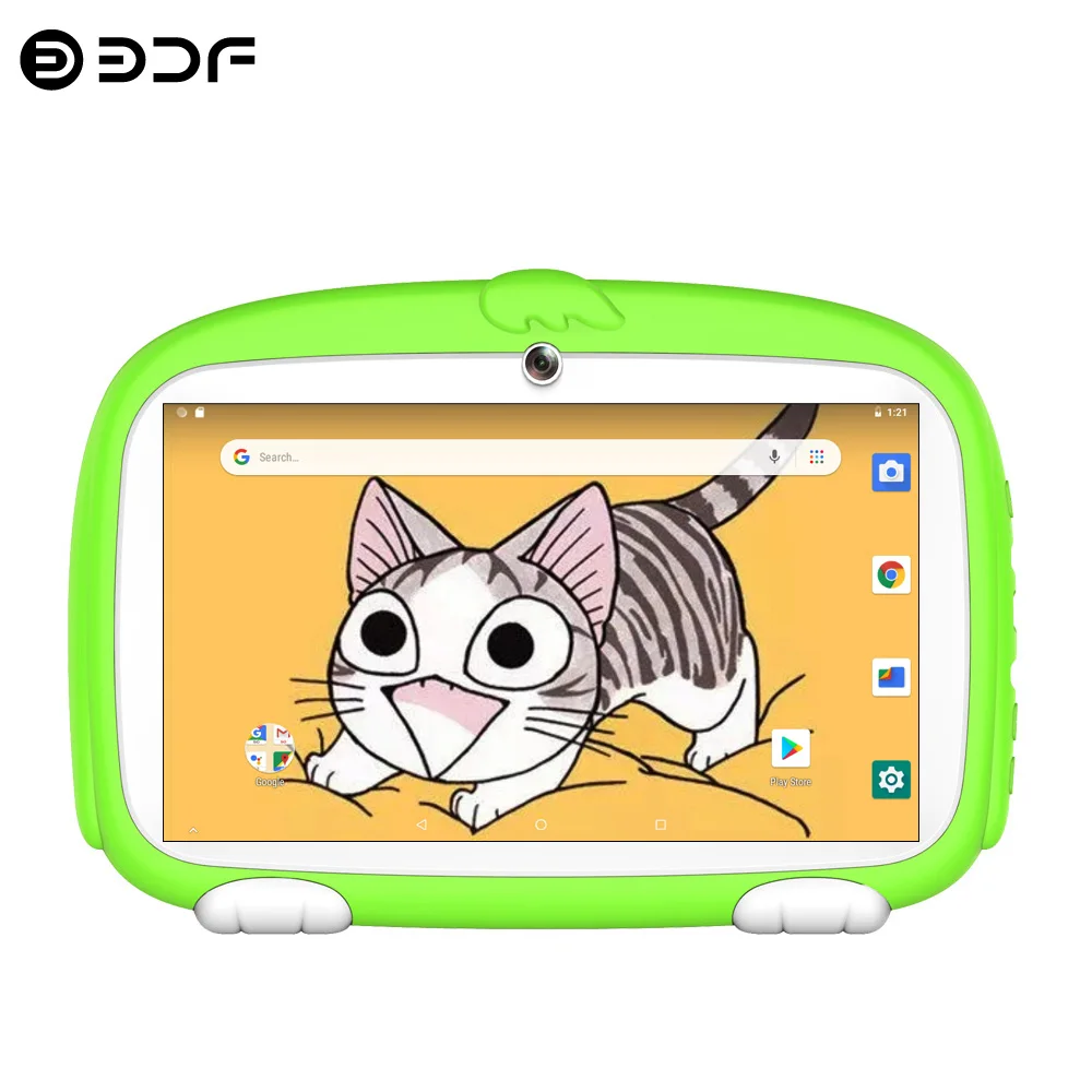 Новинка 7 дюймовые Детские Планшеты Android 8 0 четырехъядерный Google Play WiFi Bluetooth