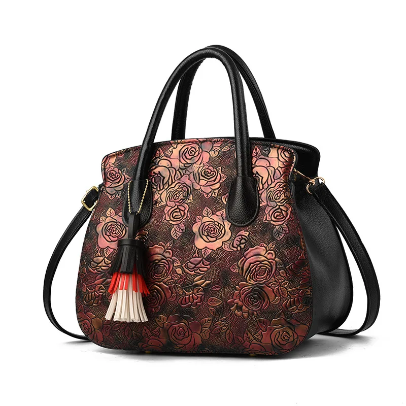 Женская сумка с цветами для женщин среднего возраста дамские сумочки модный