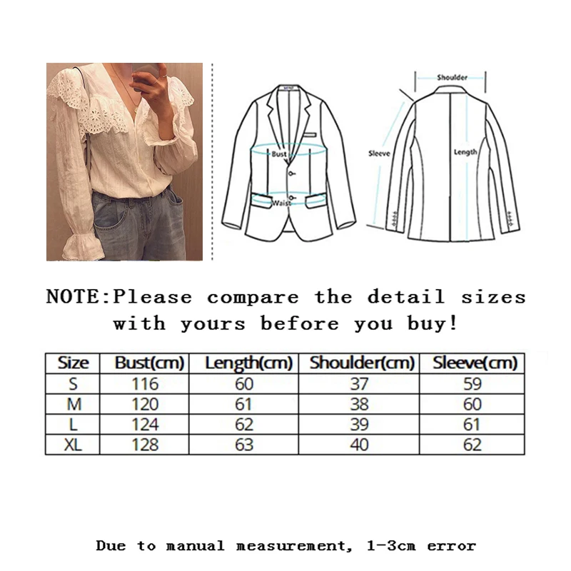 

Vangull 2020 Spring Lady's Lace Patchwork Sweet White Blouse Women Blouses Long Sleeve Elegant Top Women's top Casual Shirts