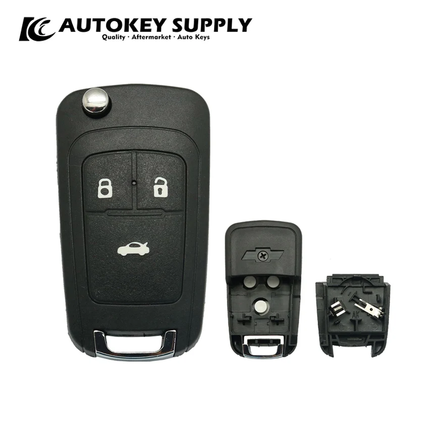 

Modified ForChevrolet 3 Button Remote Flip Key Without Blade AKGMF115