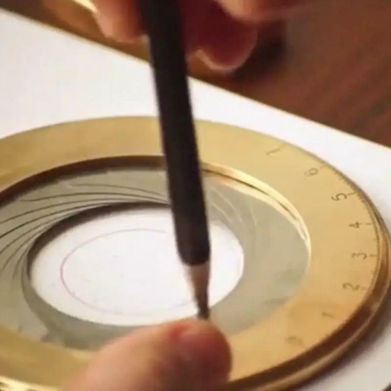 Инструмент для рисования круг Точная математическая измерительная линейка из