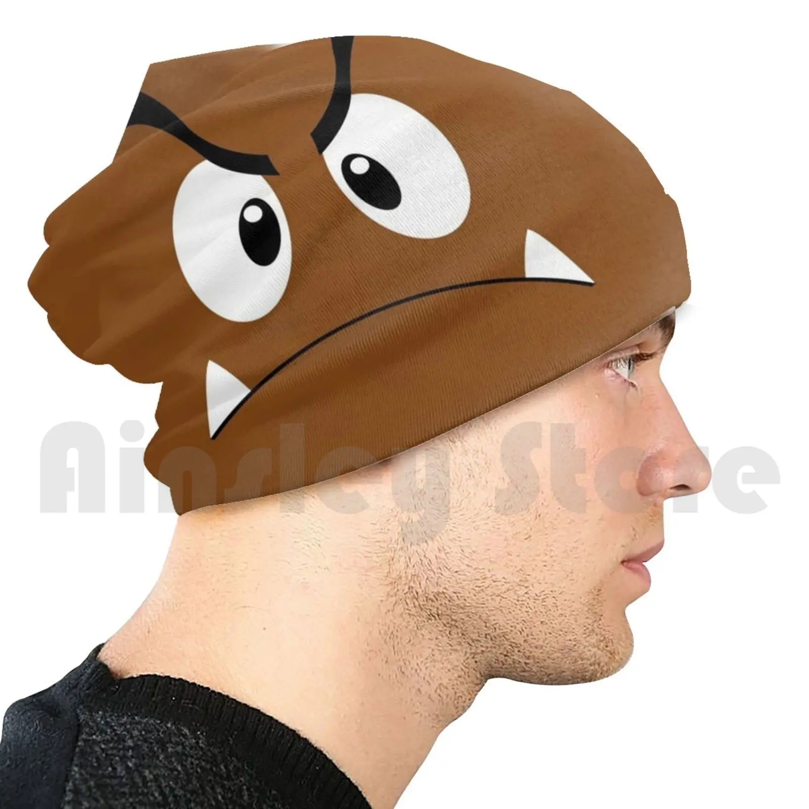 

Goomba Face Beanies Knit Hat 1412 Beanies Print Comics Videogames Star Fox Peppy Mccloud Smash Toad Peach