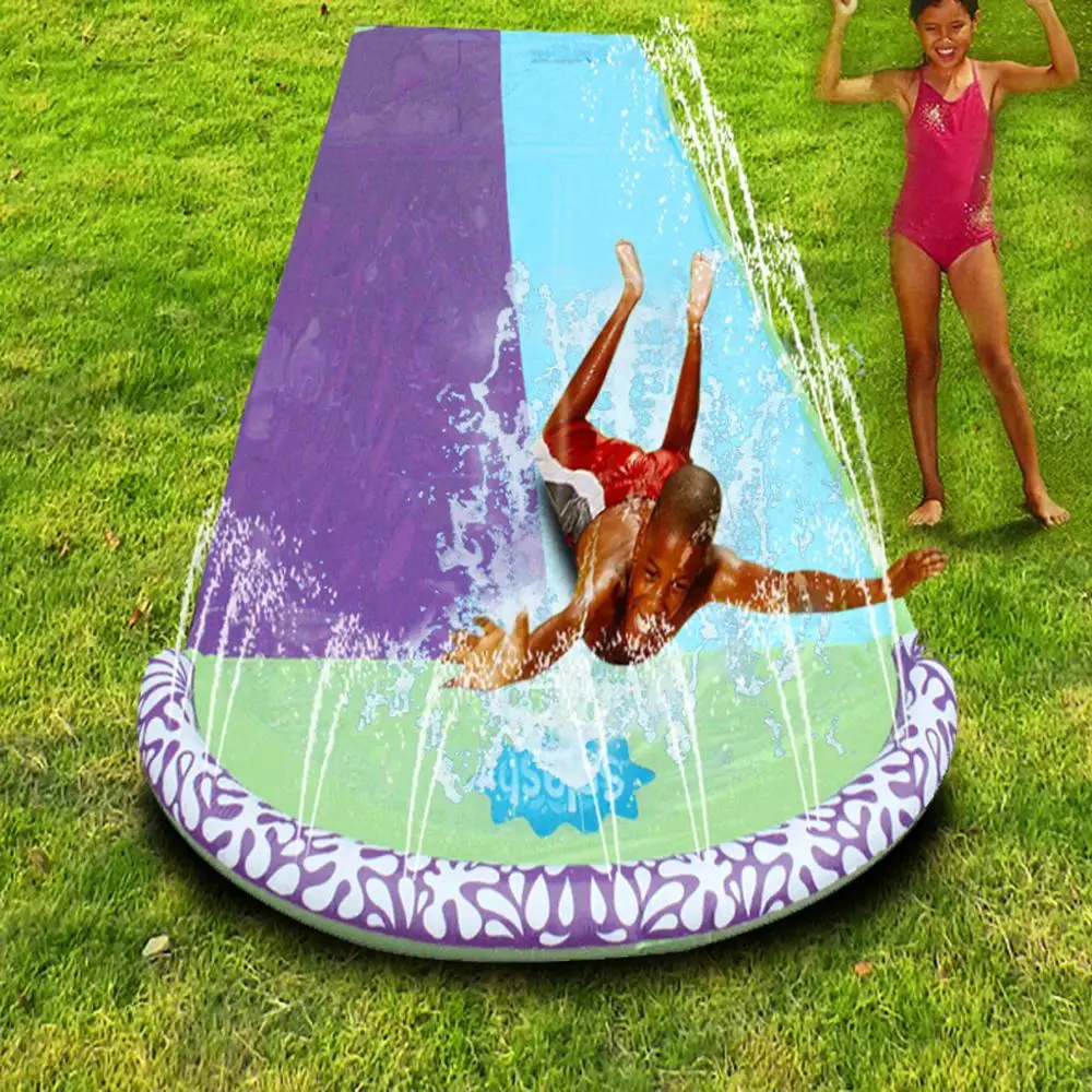 

Outdoor Yard Garden Family Kids Inflatable Spray Water Inflatable Water Park Slide with Bowling Ball Toys Pool Water Gun