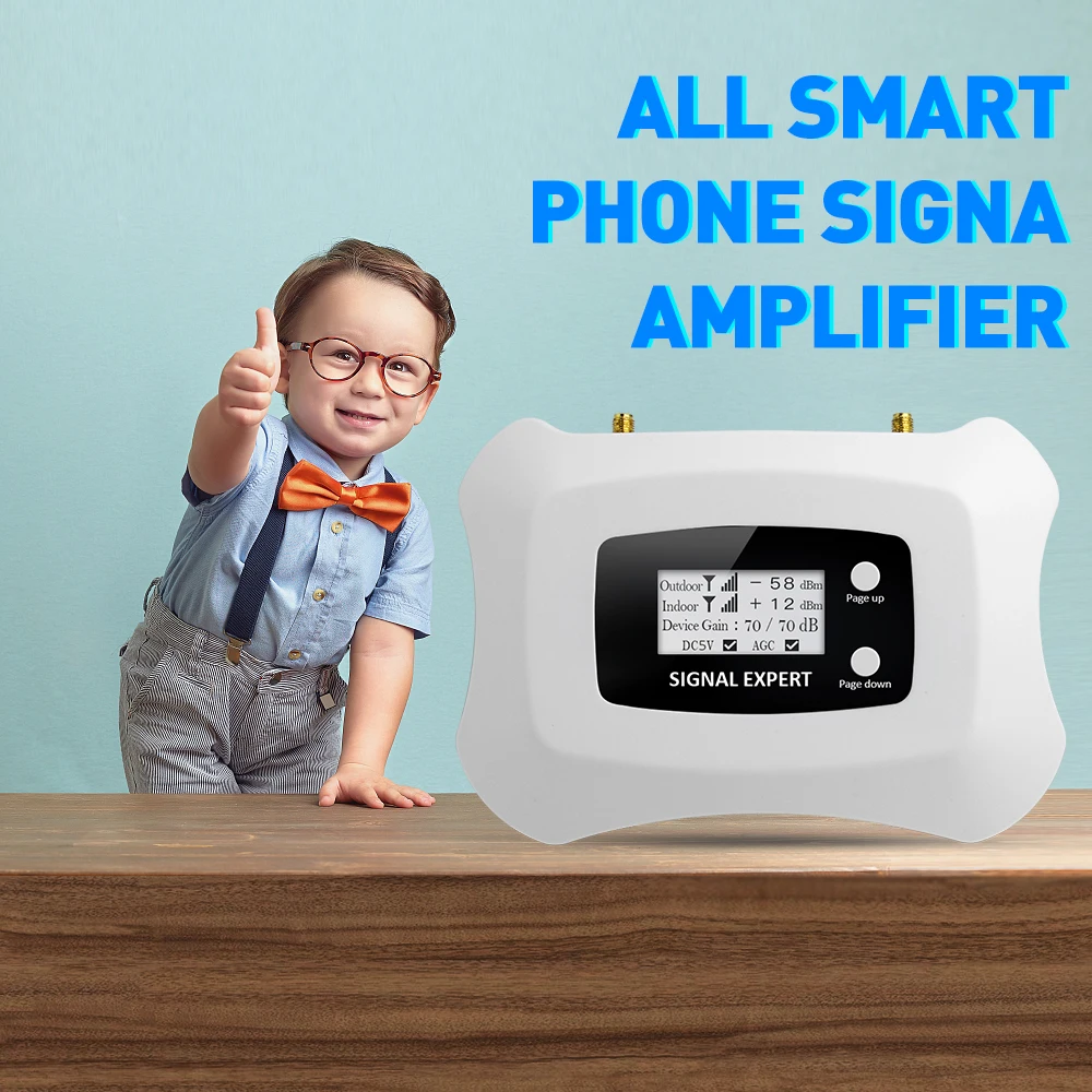 Najtaniej W Pełni Inteligentny Wyświetlacz LCD 3G Wzmacniacz Sygnału Komórkowego 2100MHz WCDMA Repeater 3g Wzmacniacz Komórkowy 3G Wzmacniacz Sygnału Zestaw