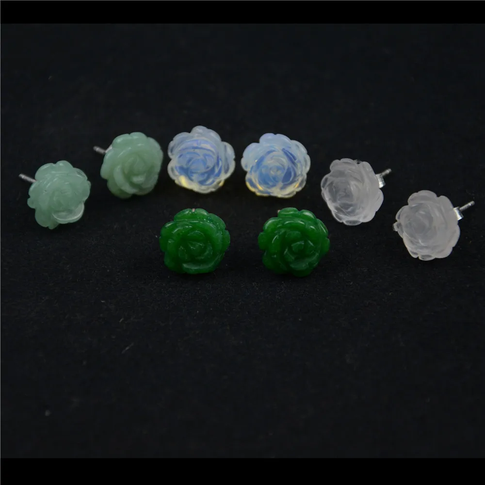 

4 пар/компл. Винтажные серьги-гвоздики с цветочным украшением из серьги комплект ювелирных изделий для женщин и девочек 2021 модные бусины кам...