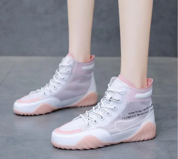 

Женские высокие кроссовки 2020, дизайнерская женская повседневная обувь, летние холщовые кроссовки с вырезами