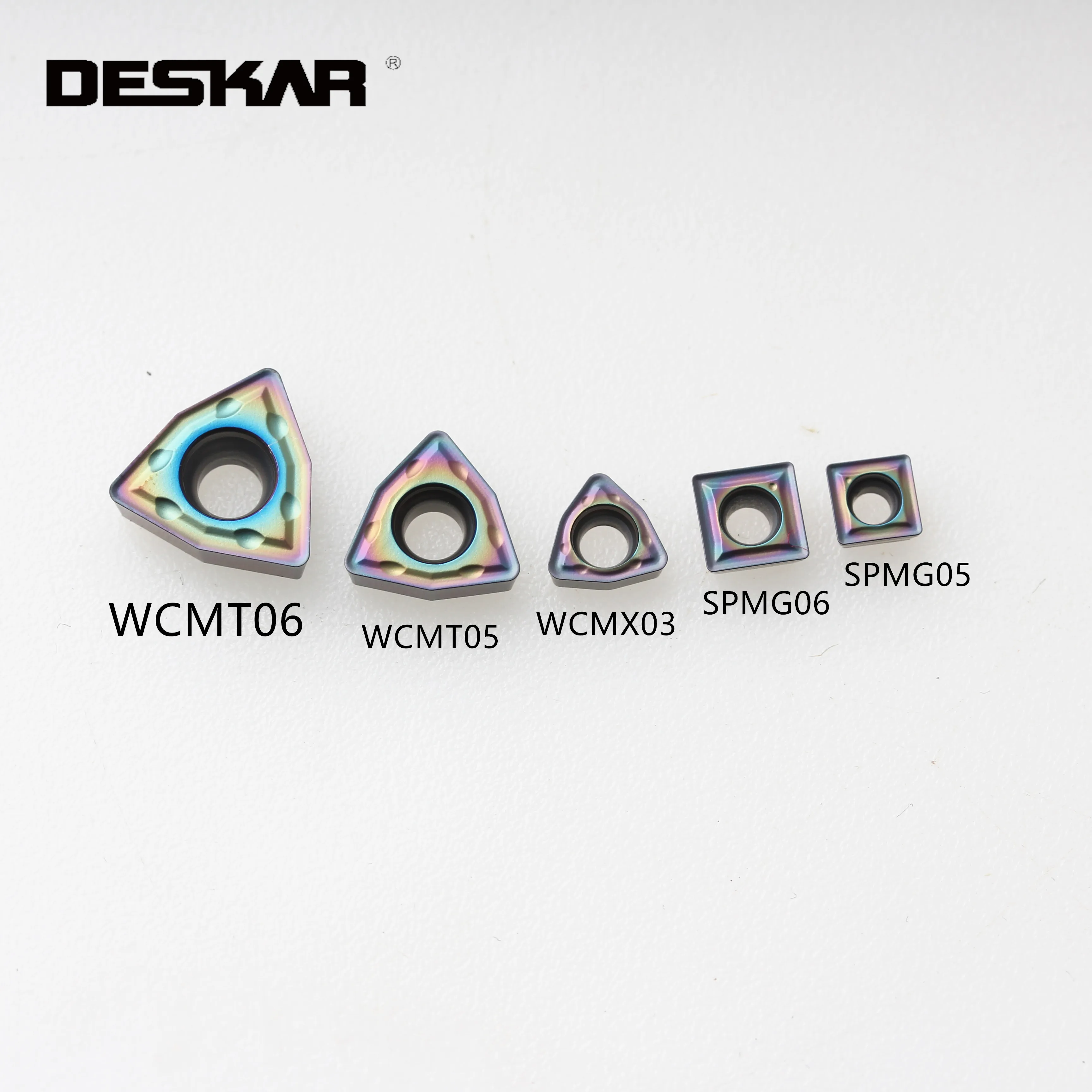 DESKAR WCMX030208 WCMX040208 WCMT050308-SF WCMT06T308 WCMT080412-SF TF618 лезвия для токарного станка с ЧПУ из