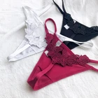 Трусы-стринги женские хлопковые бесшовные с низкой талией