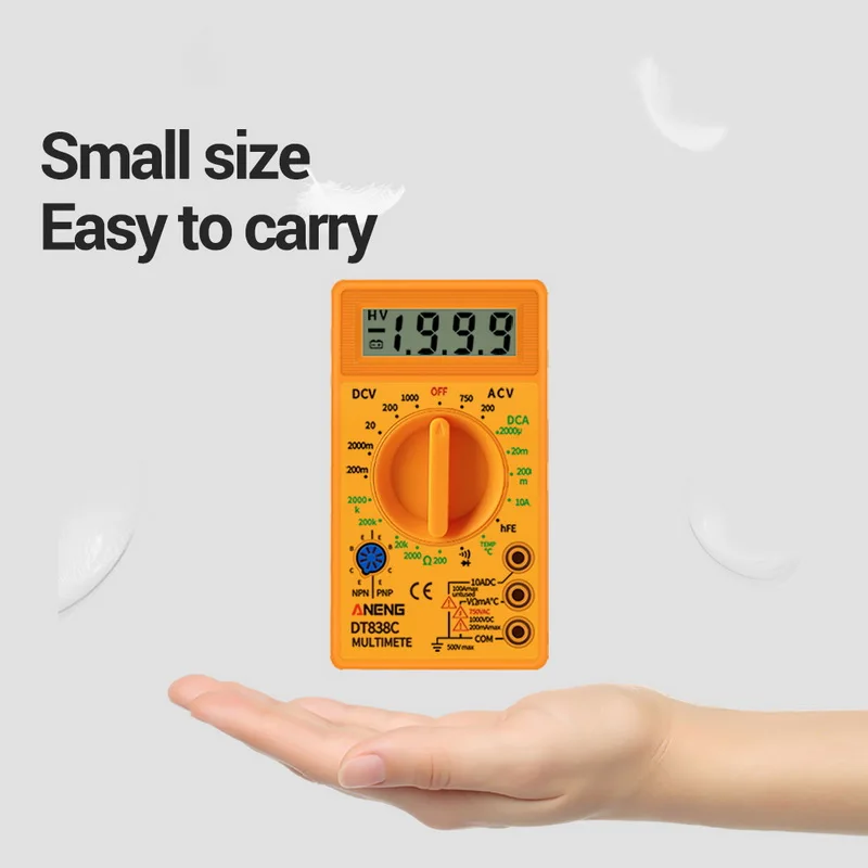 DT830B цифровой мультиметр автоматический диапазон тока Измеритель сопротивления