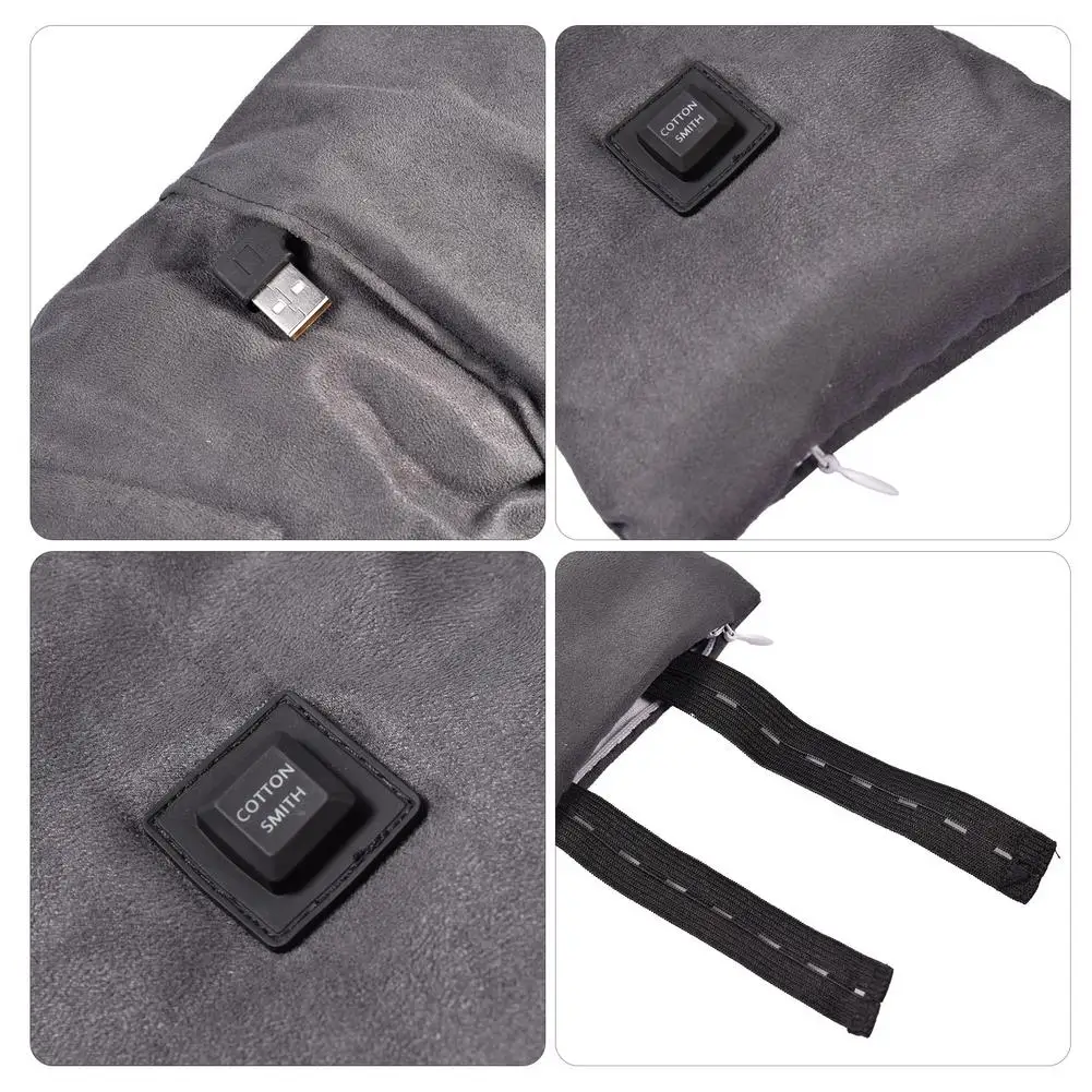 

USB Heated Scarf Rechargeable Heated Neck Scarves Neck Heating Pad Shawl Warm Neck For Winter Outdoor Camping Hiking Skiing