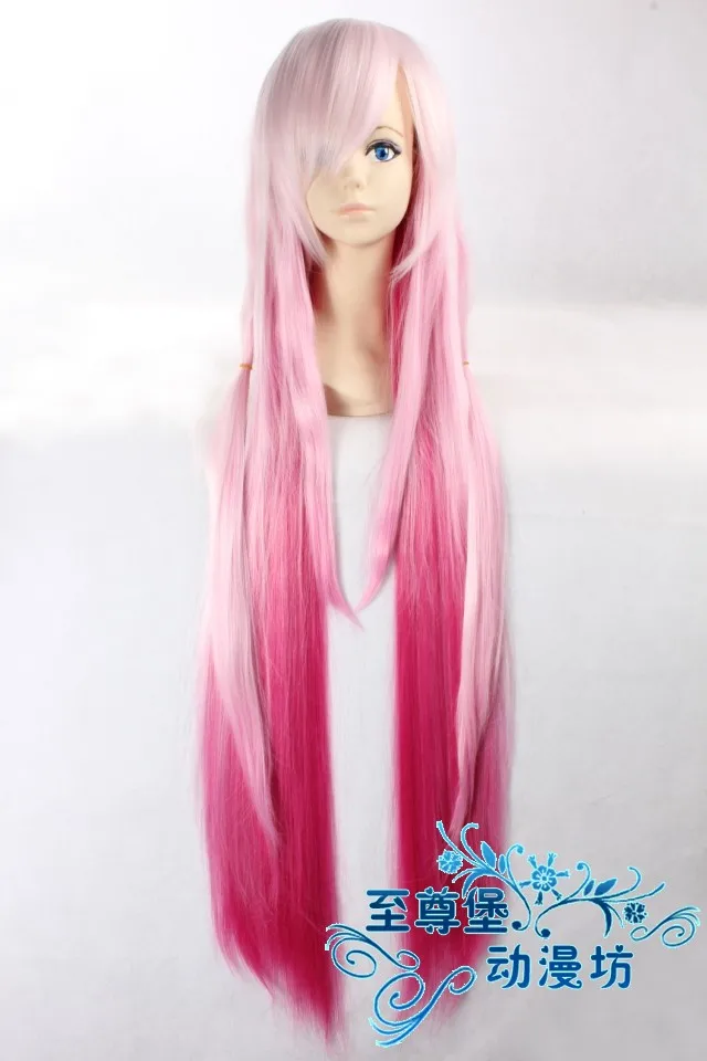 

Парик для косплея Yuzuriha Inori из аниме «Виная Корона», Длинные розовые волосы для вечерние НКИ на Хэллоуин, 100 см, 39 дюймов, с шапочкой