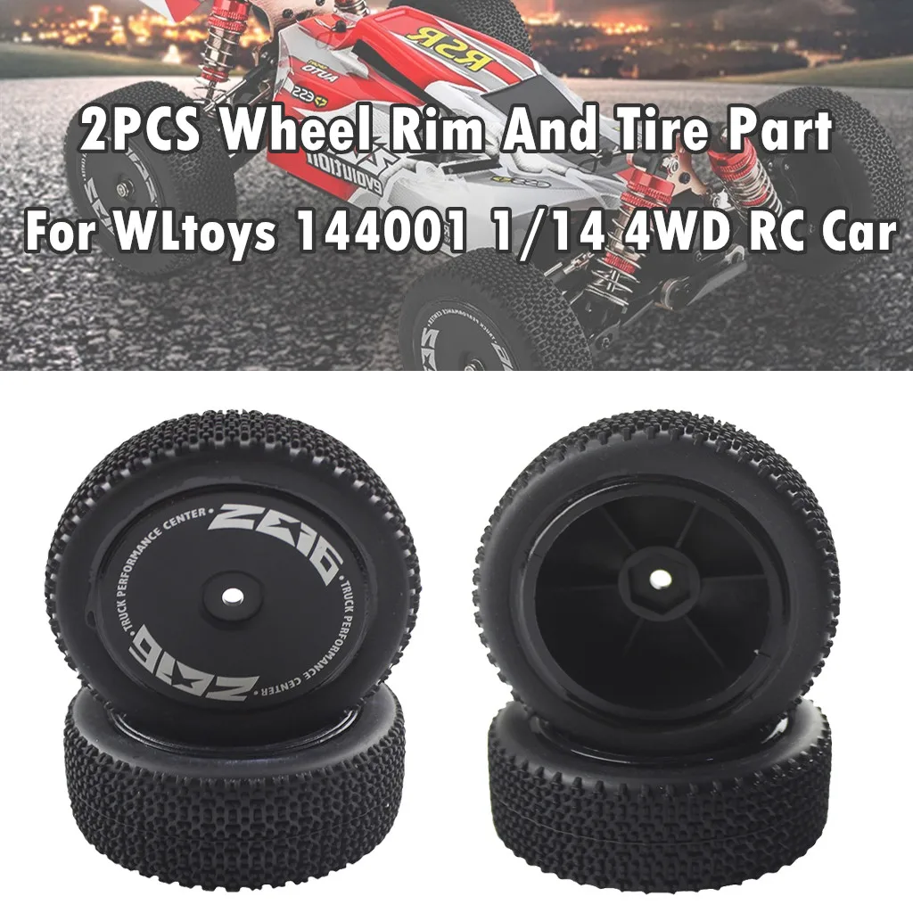 Запасные части для обода колеса и шины 2 шт. WLtoys 144001 1/14 4WD внедорожник аксессуары