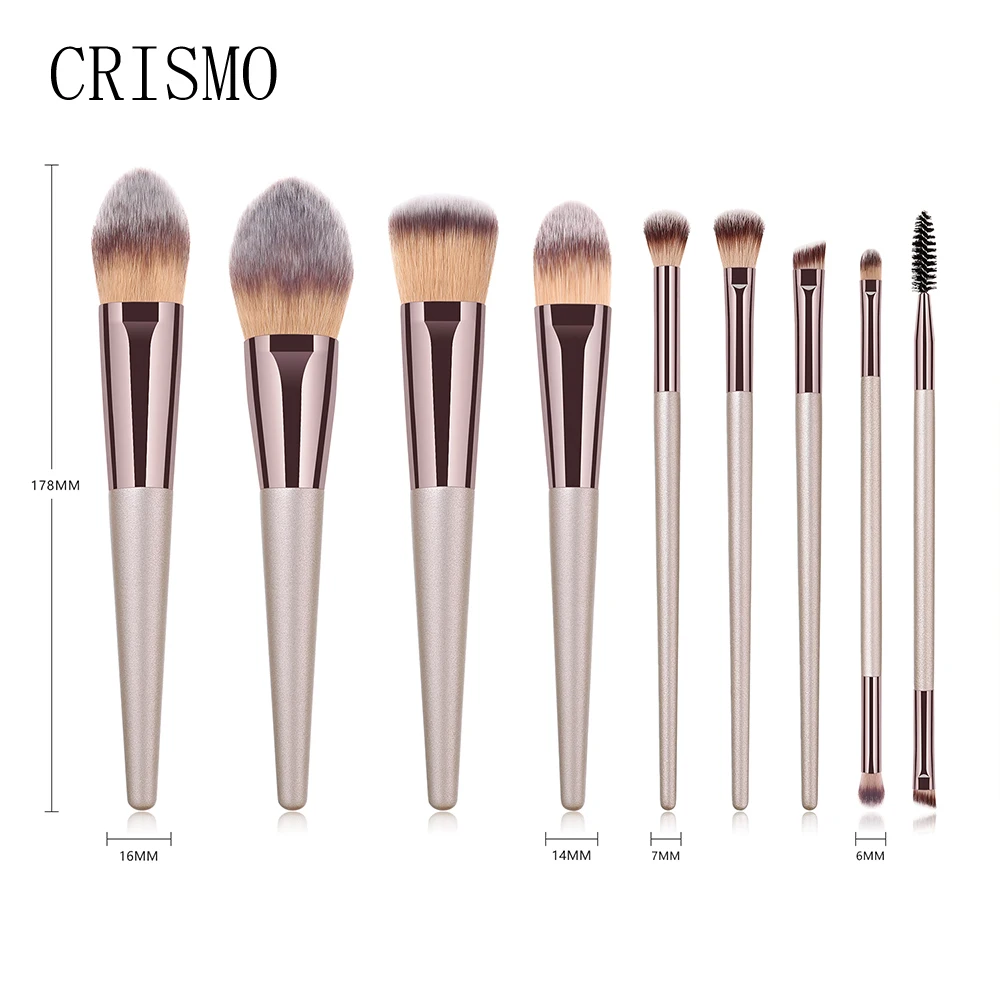 Набор кистей для макияжа 9 шт. | Красота и здоровье