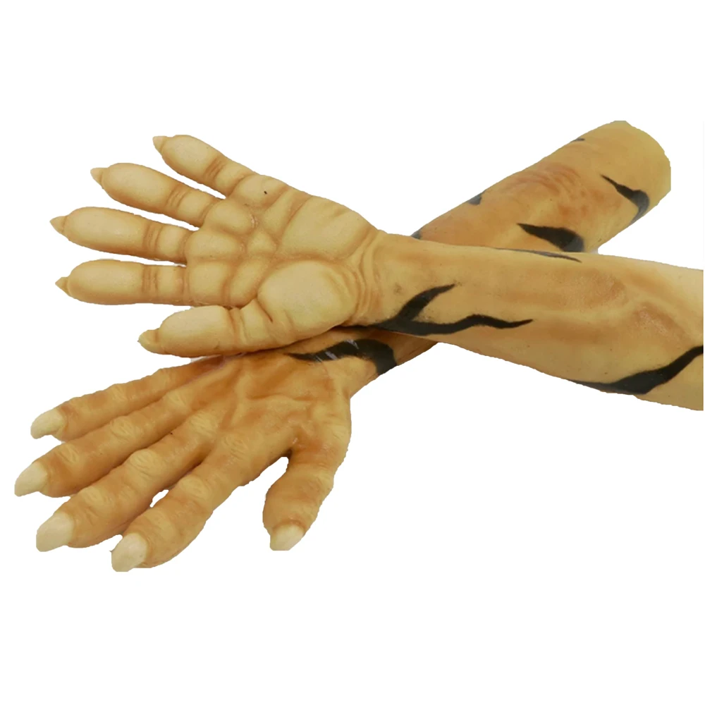 Силиконовые перчатки KnowU с тигром Перманентный узор косплей костюм животного