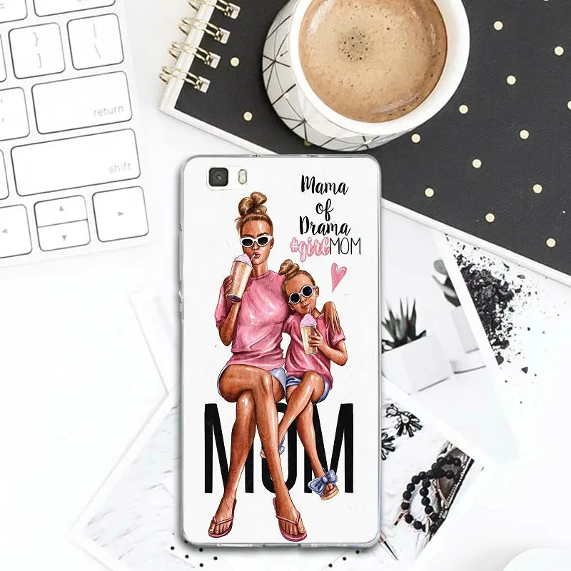 Чехлы для huawei P8 P9 P10 P20 P30 Lite mate 10 Pro Y3 Y5 Y6 II Y7 Honor 6X7X9 Plus сумки i love Mom маленьких