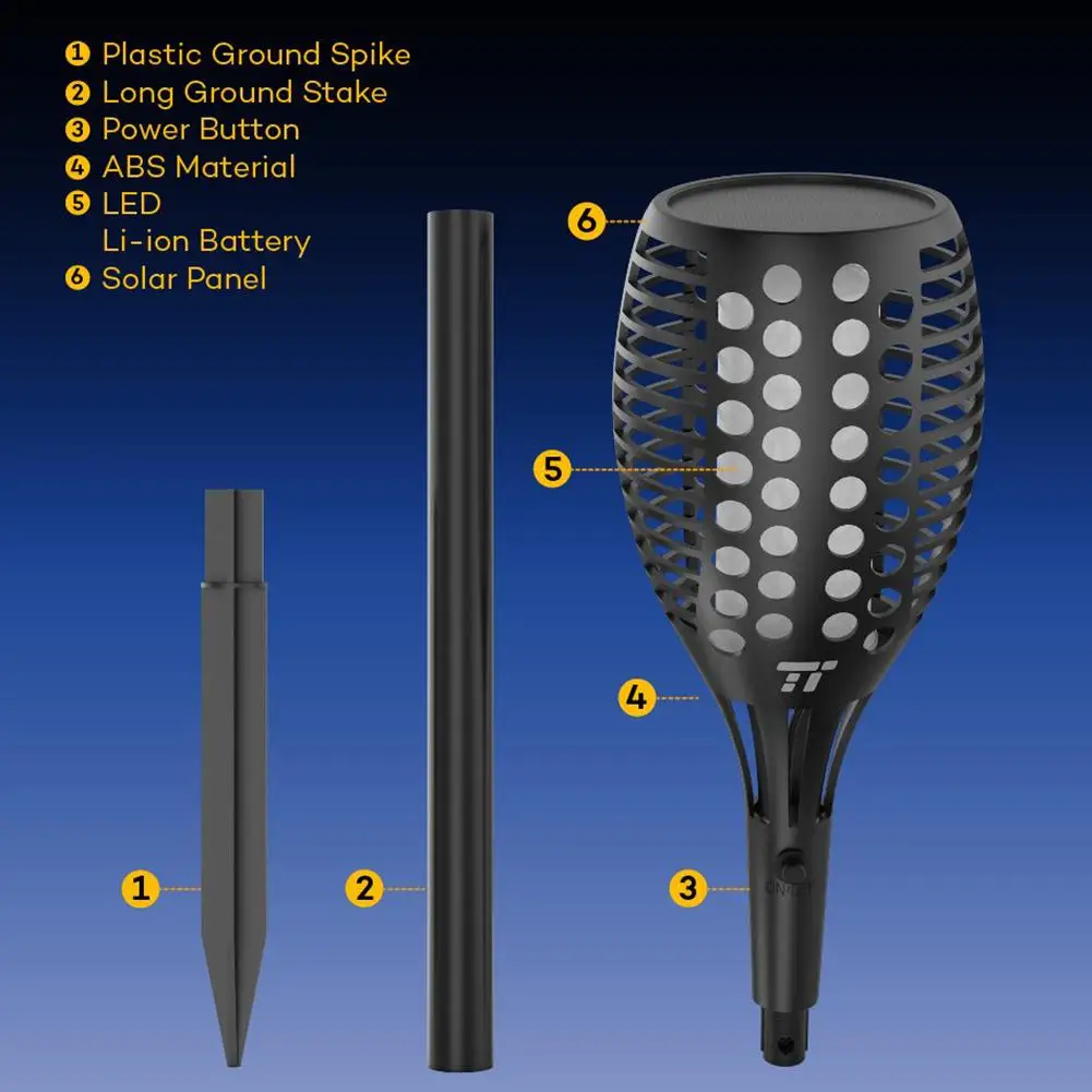 2021 низкая цена сброса оптовая продажа Солнечный мерцающим пламенем фонарь