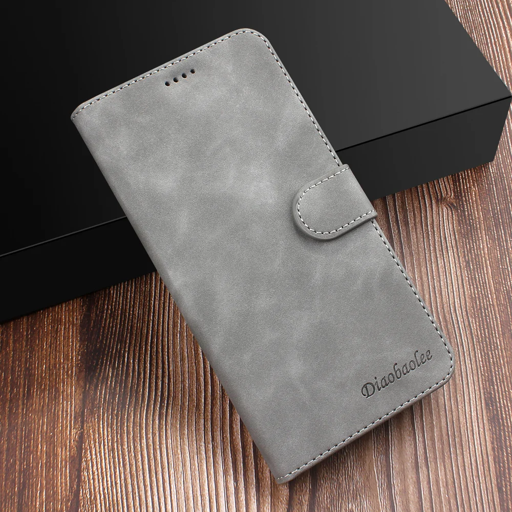 Примечание 10 Чехол-книжка для samsung Galaxy A50 A20 A10 A40 A30 логотип Чехол S10 S10E S9 S8 плюс чехол с функцией подставки кожаный бумажник A70 A80 чехол s - Цвет: gray