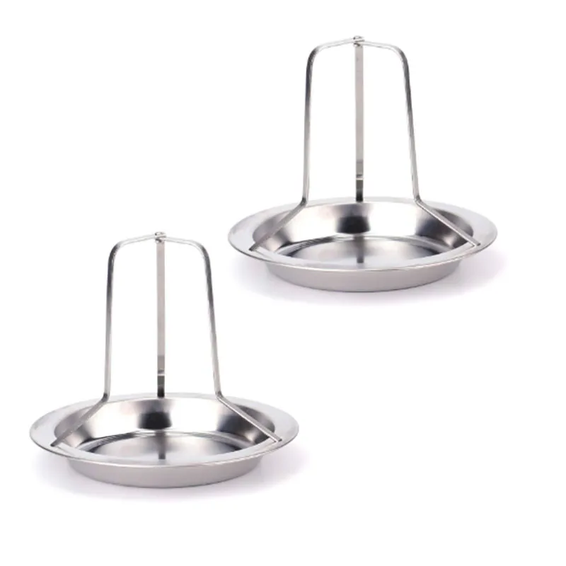 

1PCS Kitchen Outdoor BBQ Tools Chicken Duck Holder Grill Rack Stainless Steel Grilling Baking Cooking Pans Barbecue Accessories
