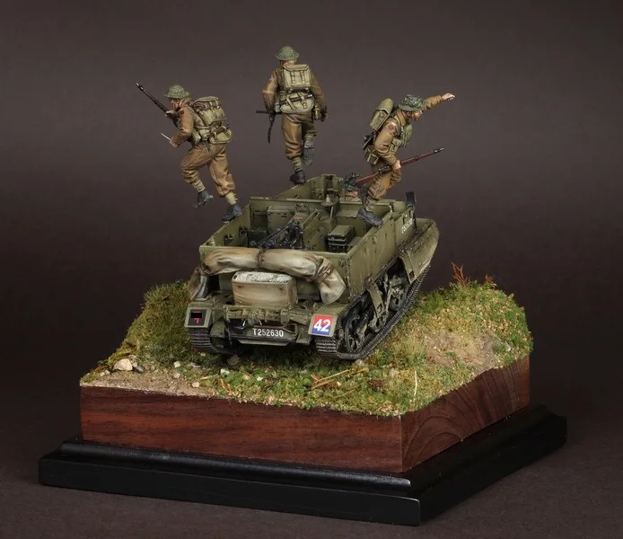 1/35 фигурка модели из смолы GK 4 фигурки без автомобиля несобранный и Неокрашенный