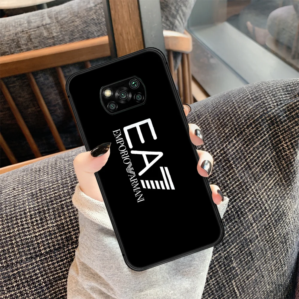 

Luxury Italian Brand Phone case Cover Hull For Xiaomi Mi A2 A3 8 9 9T Note 10 Se Lite Pro Black Coque Soft Etui Pretty Cell 3D