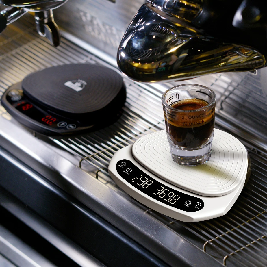 B&aacute;scula de caf&eacute; Digital LED con temporizador, accesorios de caf&eacute; Espresso por goteo, 2kg/0,1g-2