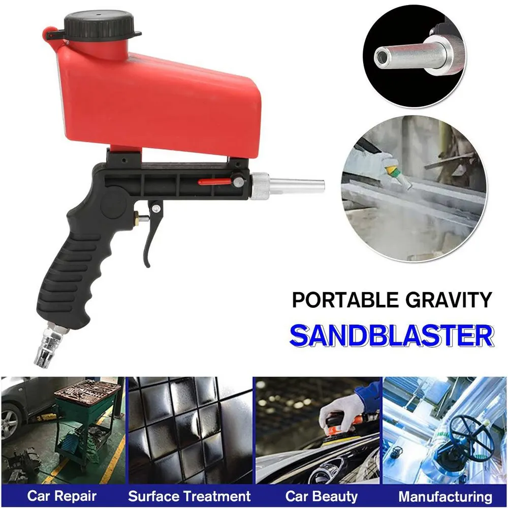 Пескоструйная машина 1/4 дюймов Аэрограф гравитационный Пескоструйный пистолет