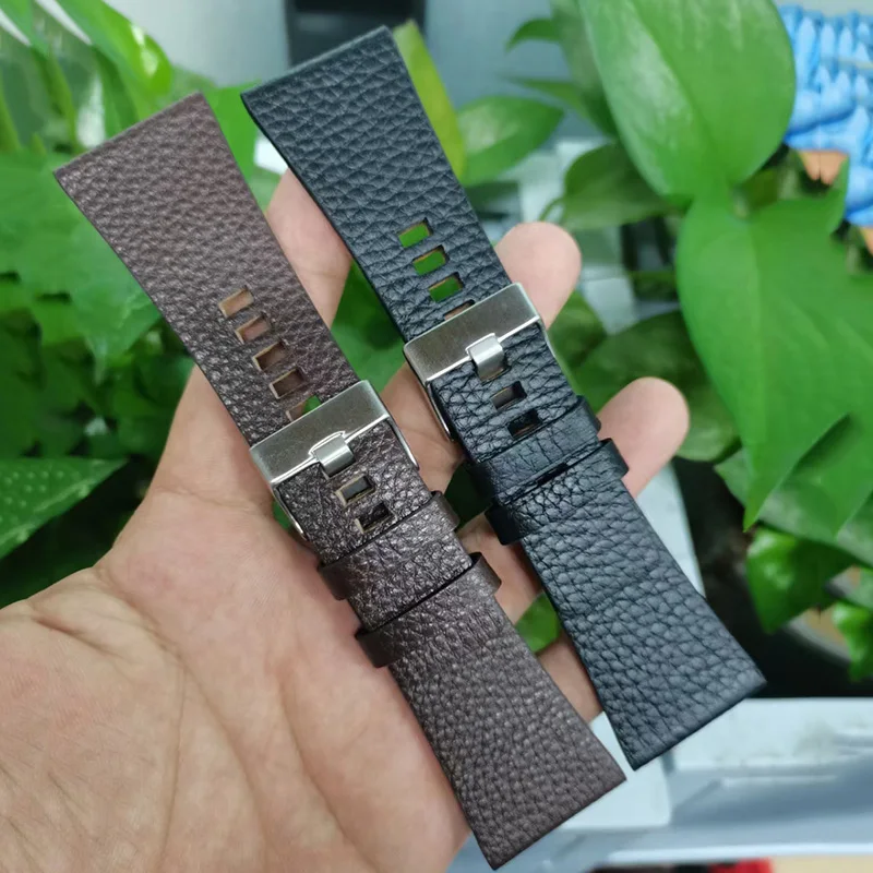 For DIESEL DZ1405 4323|FEICE FK030FK038 watches bandCow Leather strap pin buckle 28mm 30mm 32mm 34mm Men's large-cap watch strap