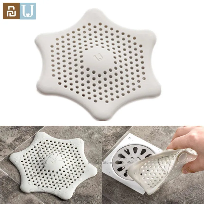 Силиконовый Фильтр Youpin JJ для раковины сетчатый фильтр слива волос в ванну 16