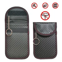 anti theft keyless entry car key cover rfid signal radiation blocking farady bag car key wallet bags unisex wallets pouch purse