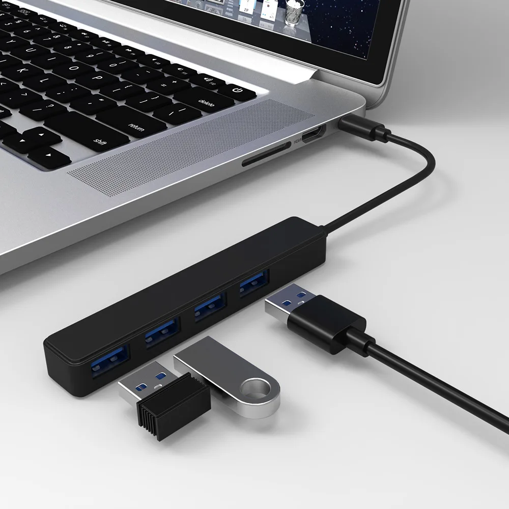 

USB-концентратор с 4 портами USB 2,0, разветвитель, адаптер type-C OTG для Xiaomi Macbook Pro 13 15 Air Pro, компьютерные аксессуары для ПК