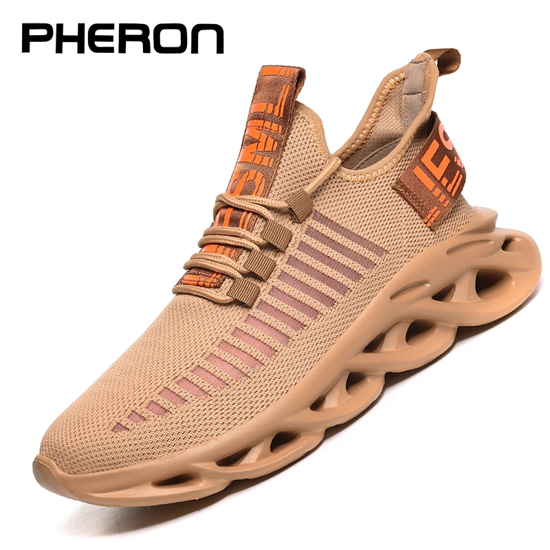 Мужские Легкие беговые кроссовки с лезвиями противоударные дышащие мужские для