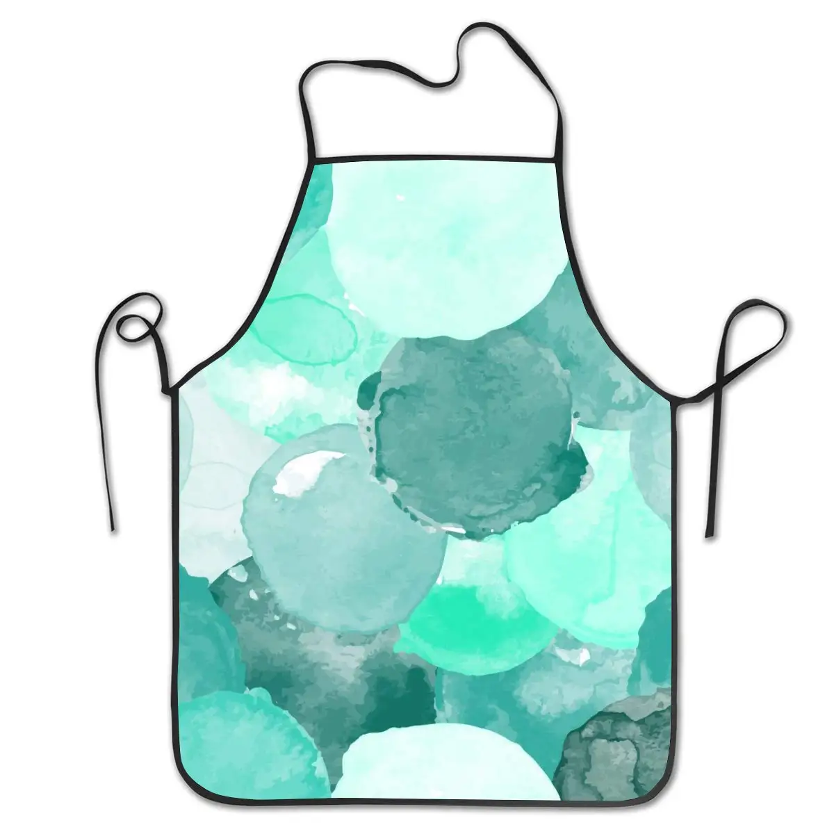 Акварельный бирюзовый милый фартук синего цвета для готовки кухни выпечки